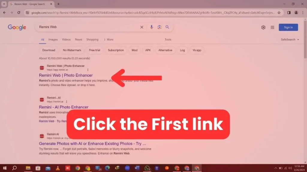 Click first link