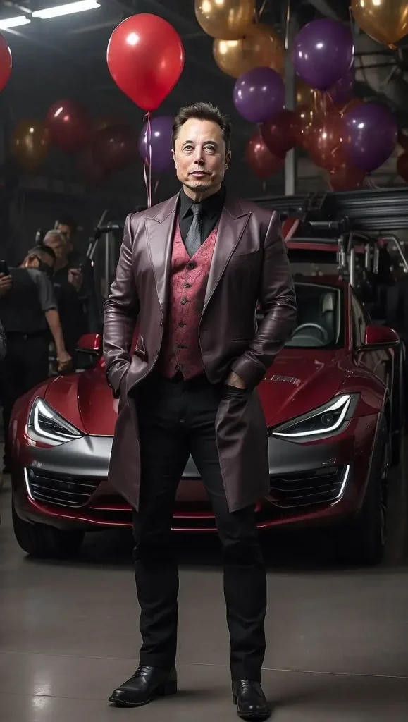 Elon musk celebrating birthday